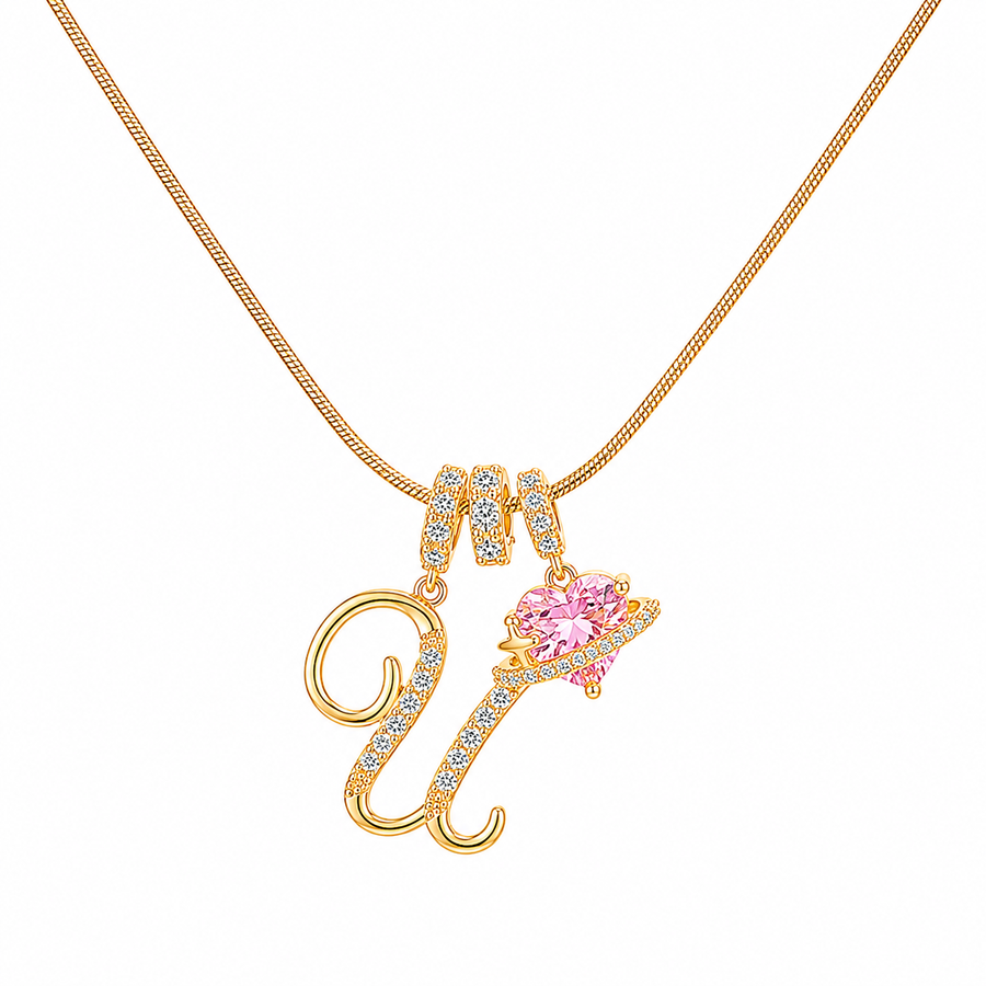 14K Gold Cherie Initial Necklace