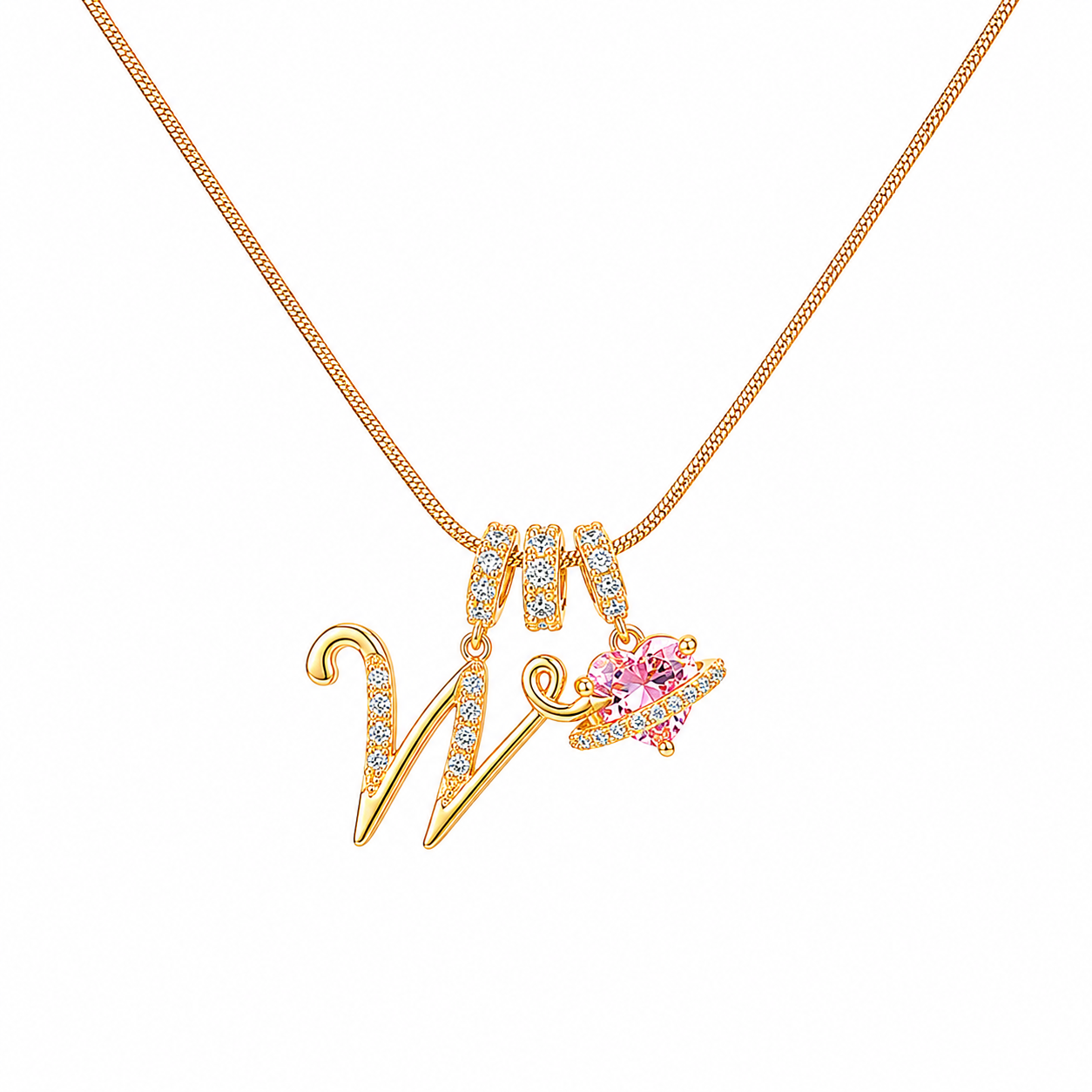 14K Gold Cherie Initial Necklace