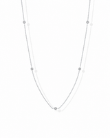 14K Gold Five-Stone Necklace