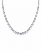 14K Gold Riviera Tennis Necklace