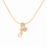 14K Gold Cherie Initial Necklace