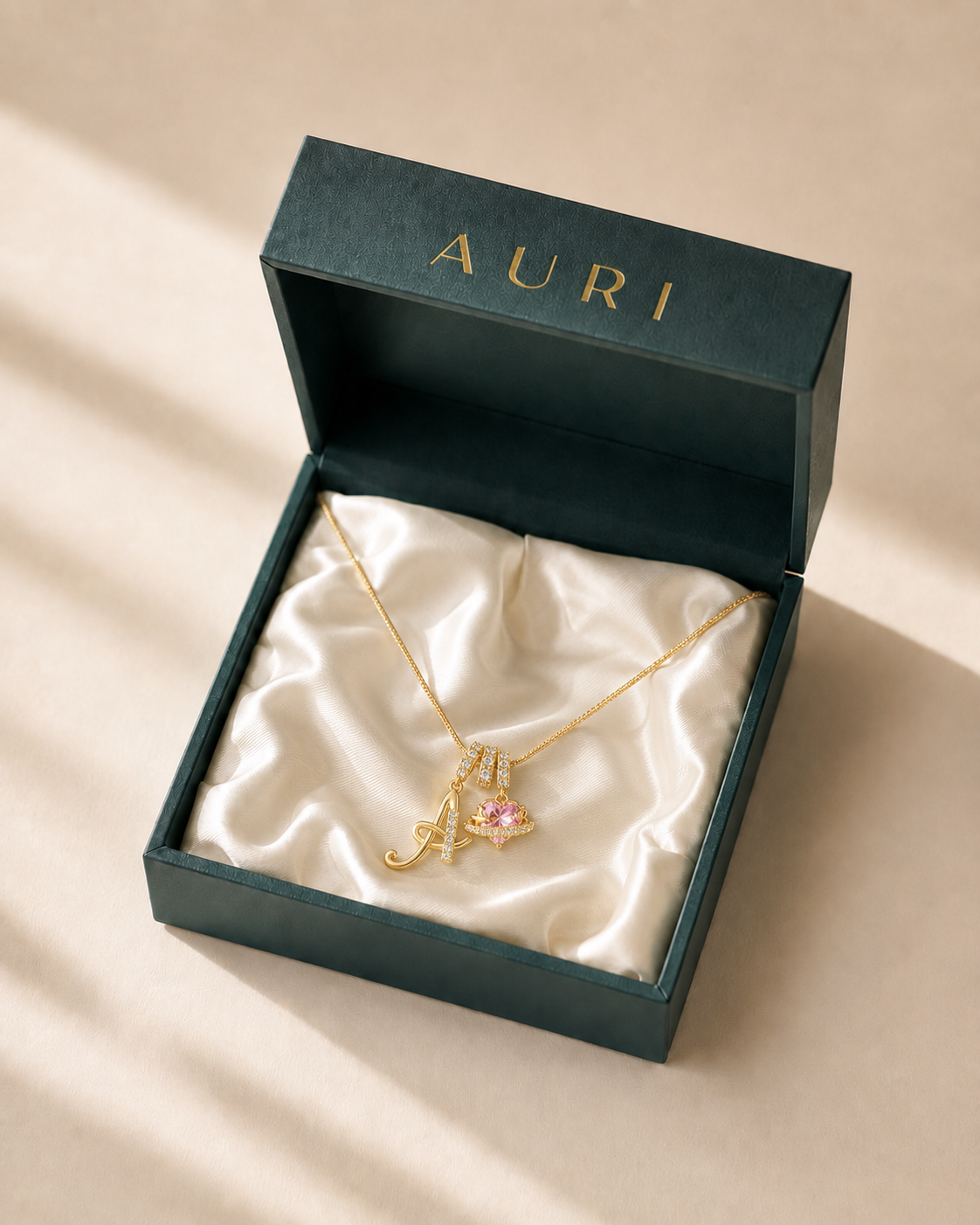 14K Gold Cherie Initial Necklace
