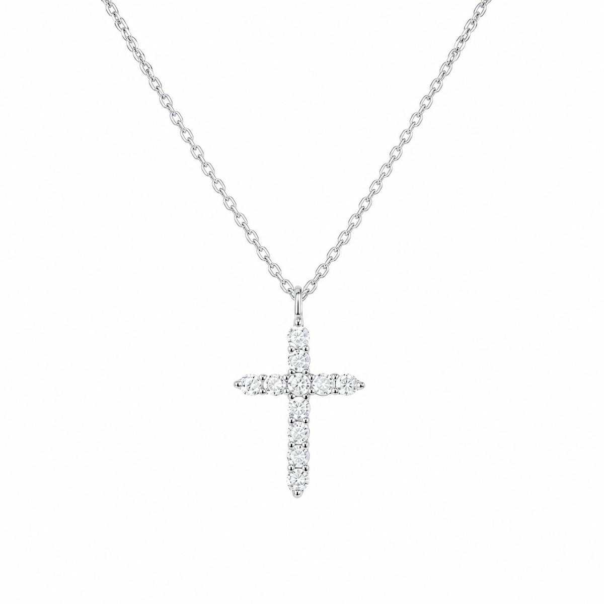14K Gold Grace Cross Pendant