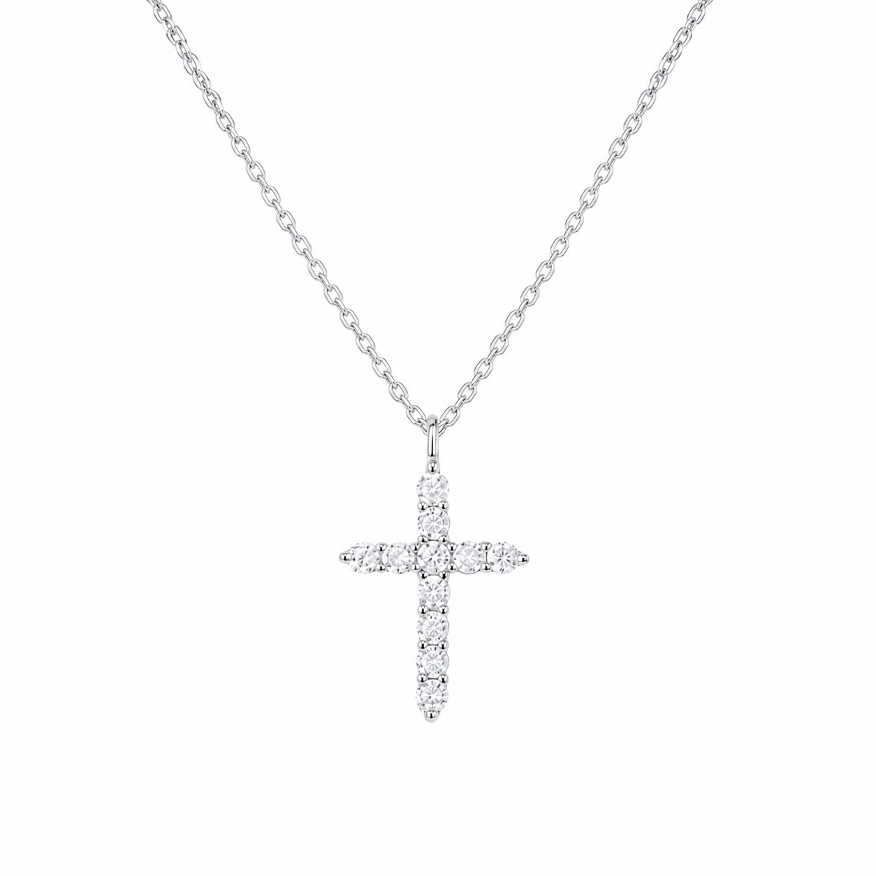 14K Gold Grace Cross Pendant