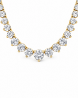 14K Gold Riviera Tennis Necklace