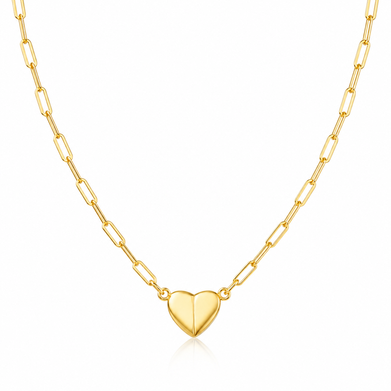 14K Gold Amora Heart Necklace