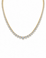 14K Gold Riviera Tennis Necklace