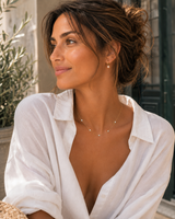 14K Gold Five-Stone Necklace