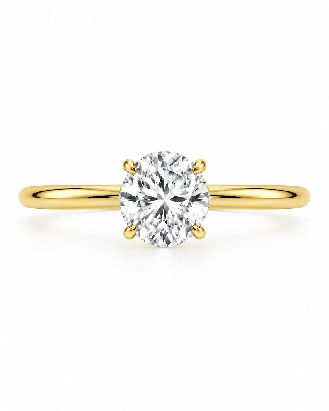 14K Gold Riviera Ring