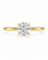 14K Gold Riviera Ring