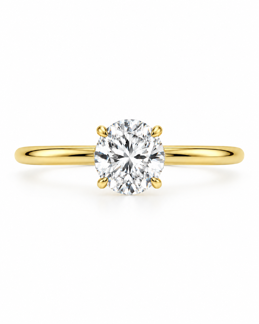 14K Gold Riviera Ring