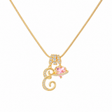 14K Gold Cherie Initial Necklace