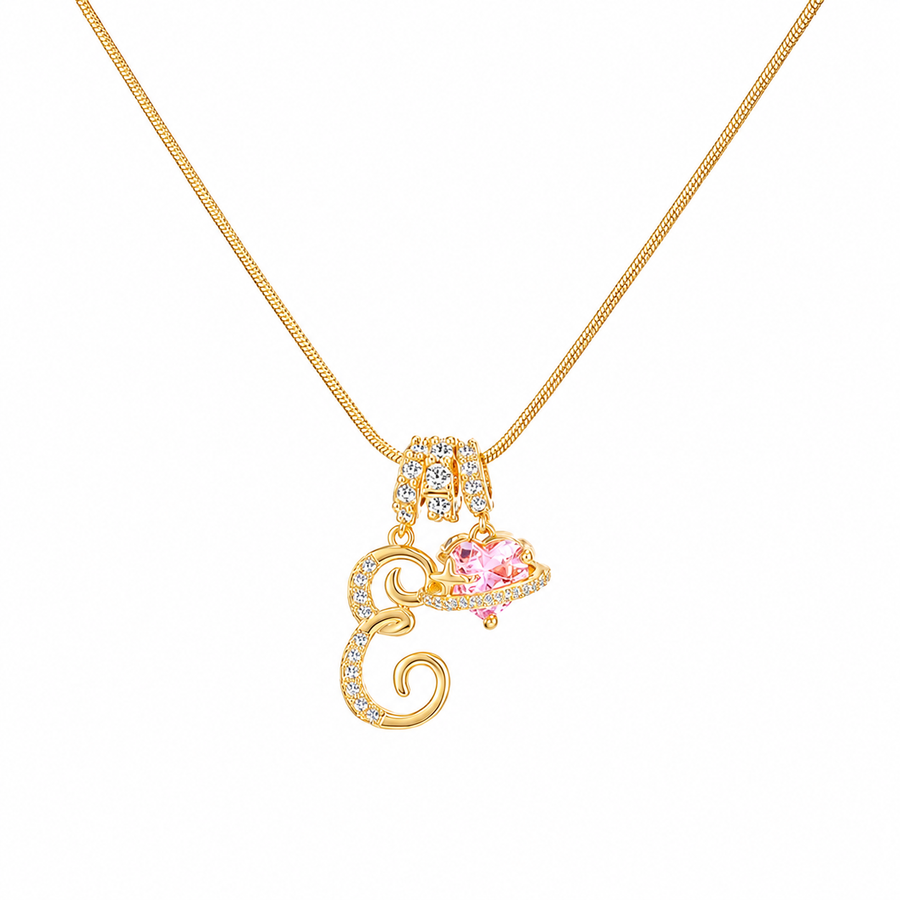 14K Gold Cherie Initial Necklace
