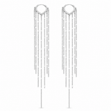 14K Gold Waterfall Chain Earrings