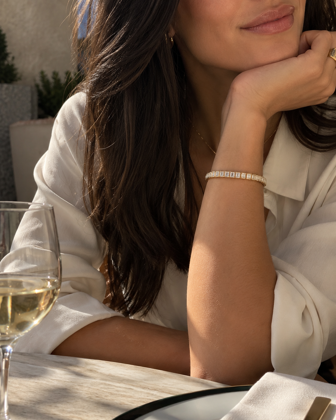 14K Gold Monaco Tennis Bracelet
