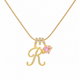 14K Gold Cherie Initial Necklace