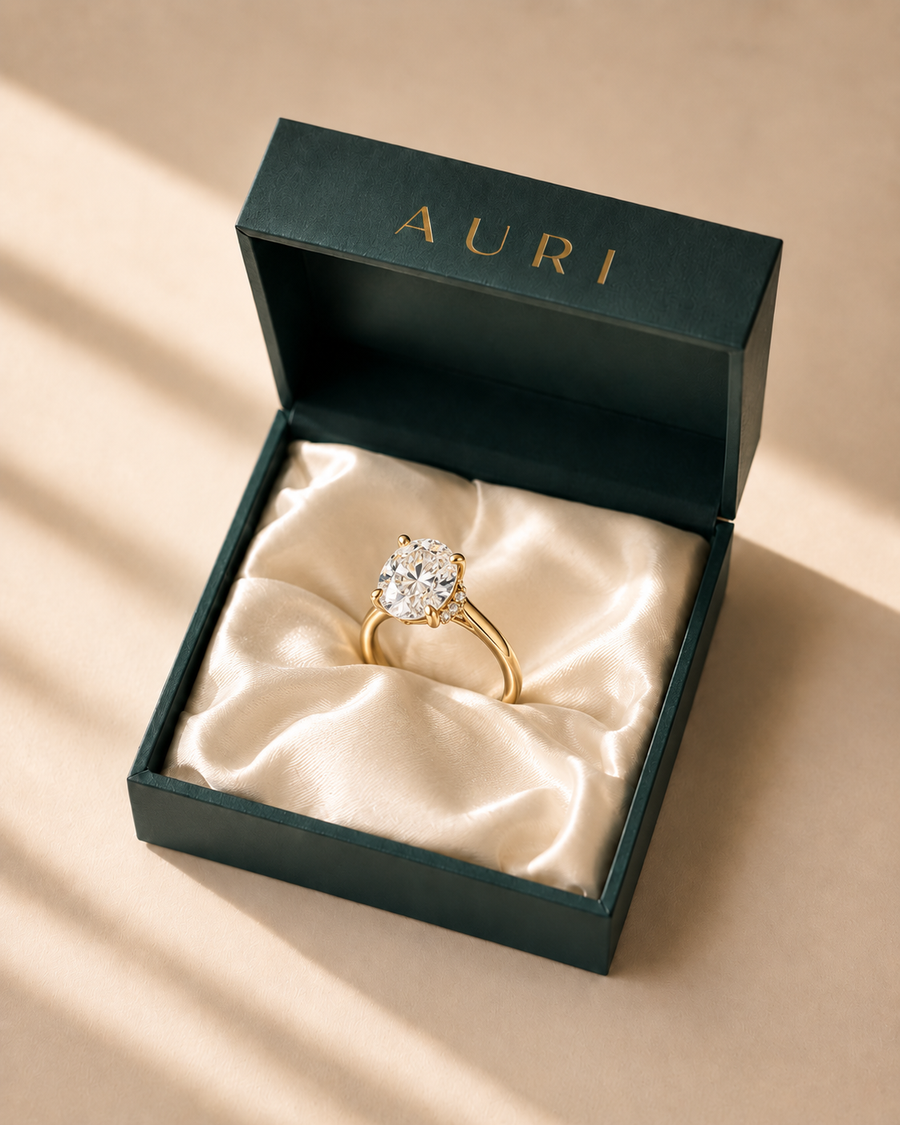 14K Gold Riviera Ring