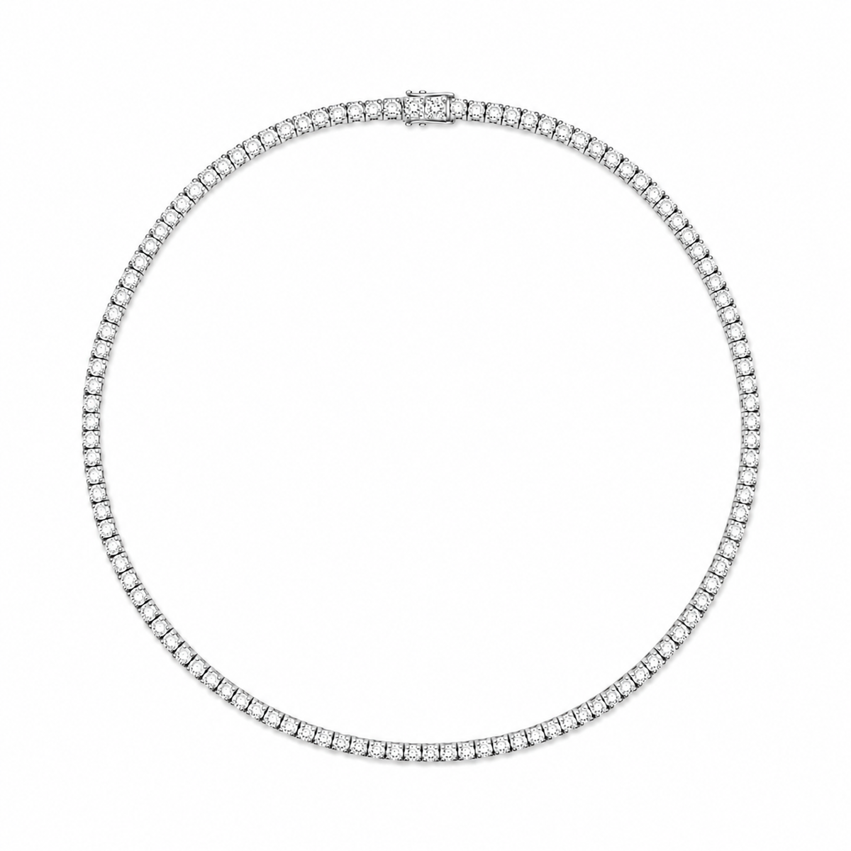 14K Gold Lumi Tennis Necklace
