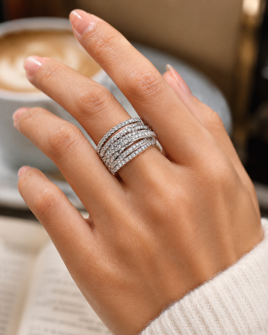 14K Gold Aurora Wave Ring