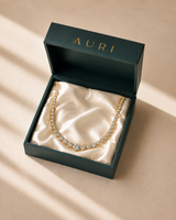 14K Gold Riviera Tennis Necklace