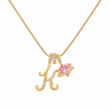 14K Gold Cherie Initial Necklace
