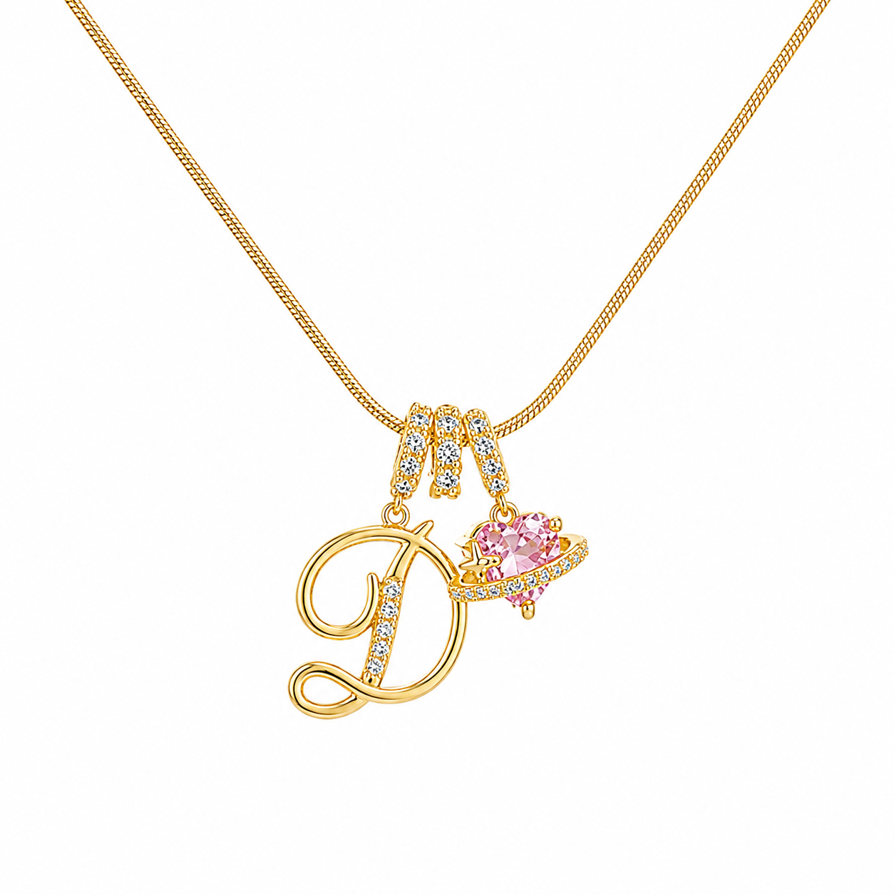 14K Gold Cherie Initial Necklace