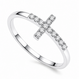 18K Gold Grace Cross Ring