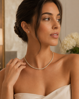 14K Gold Lumi Tennis Necklace