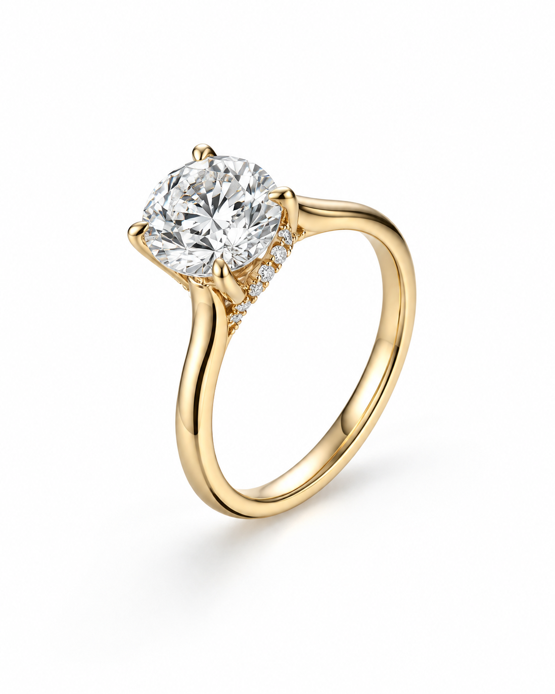 14K Gold Riviera Ring