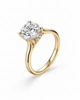 14K Gold Riviera Ring