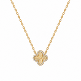 14K Gold Trèfle Necklace