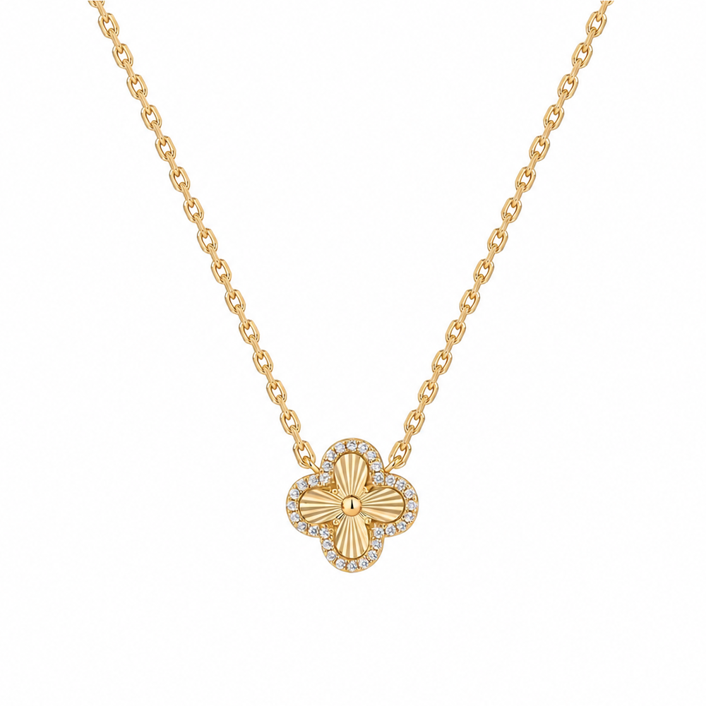 14K Gold Trèfle Necklace