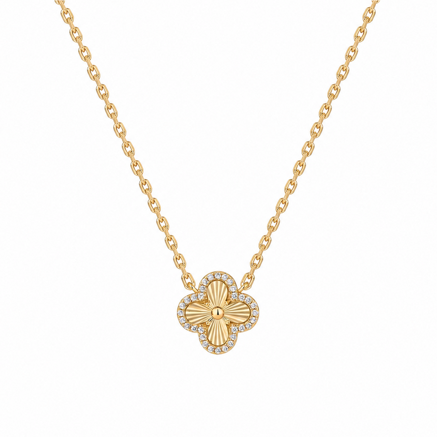 14K Gold Trèfle Necklace