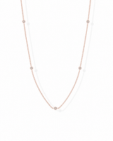 14K Gold Five-Stone Necklace