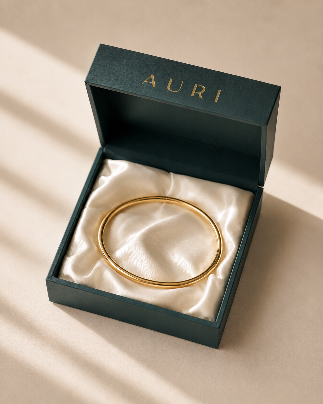 14K Gold Stacking Bangle Bracelet