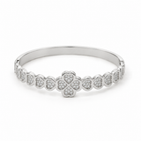 14K Gold Fortuna Hearts Bangle