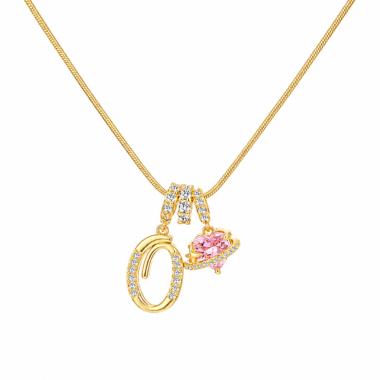 14K Gold Cherie Initial Necklace