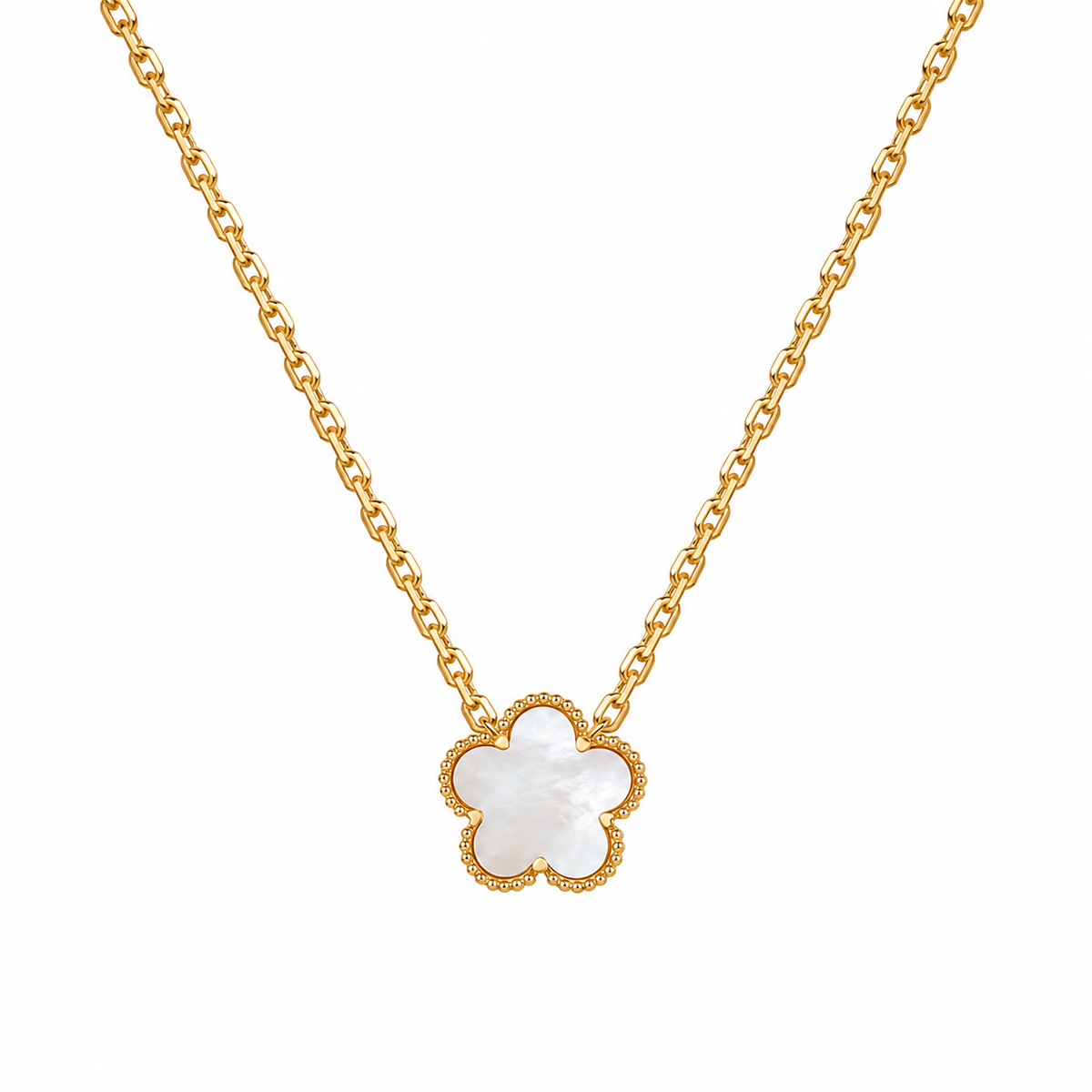 14K Gold Fortuna Clover Necklace