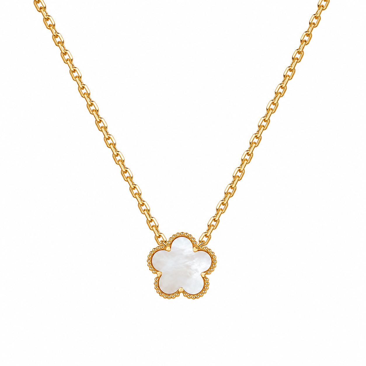 14K Gold Fortuna Clover Necklace
