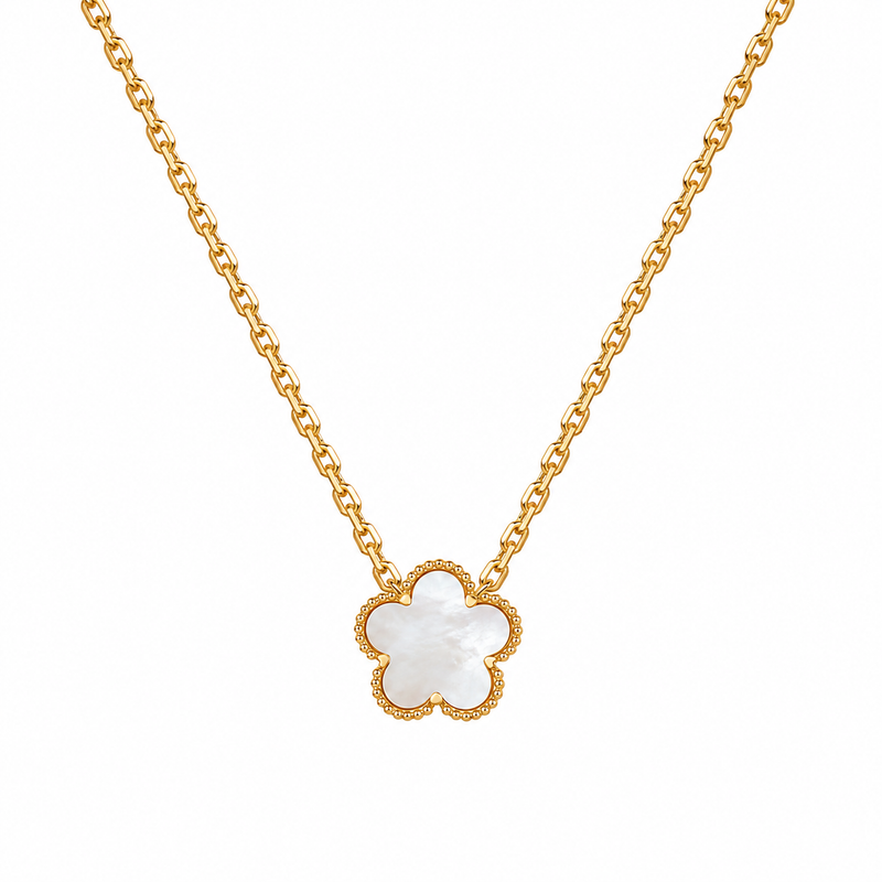 14K Gold Fortuna Clover Necklace