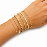 14K Gold Bracelet Set