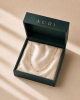 14K Gold Five-Stone Necklace