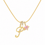 14K Gold Cherie Initial Necklace