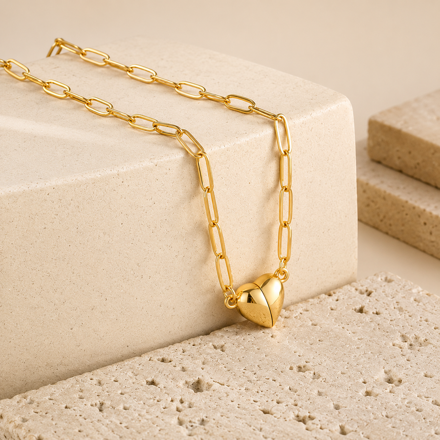 14K Gold Amora Heart Necklace