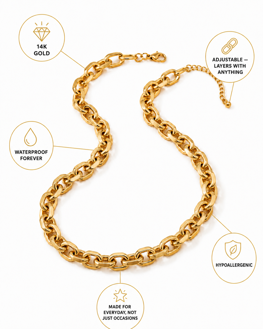 14K Gold Amalfi Link