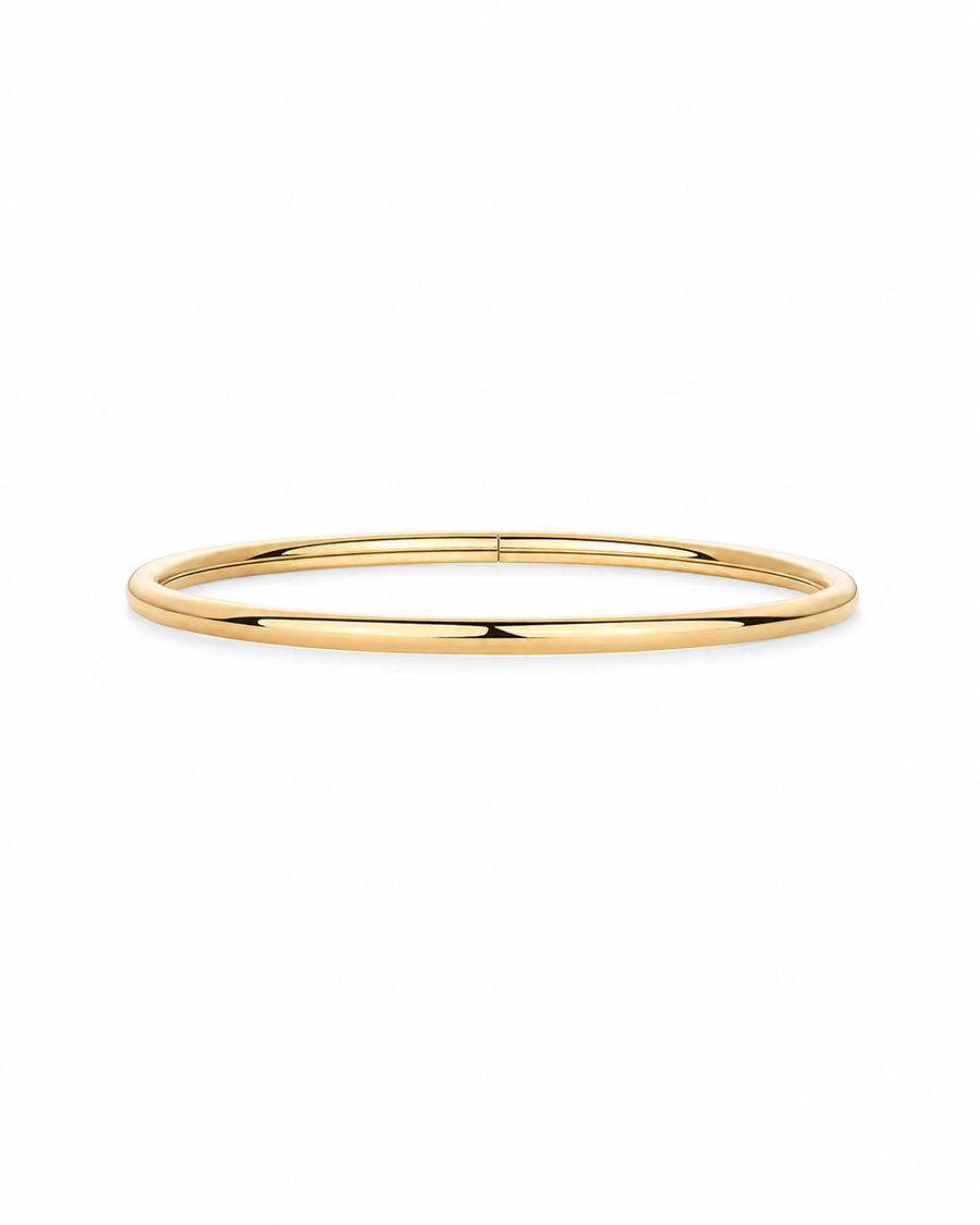 14K Gold Stacking Bangle Bracelet