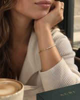 14K Gold Aurora Link Bracelet