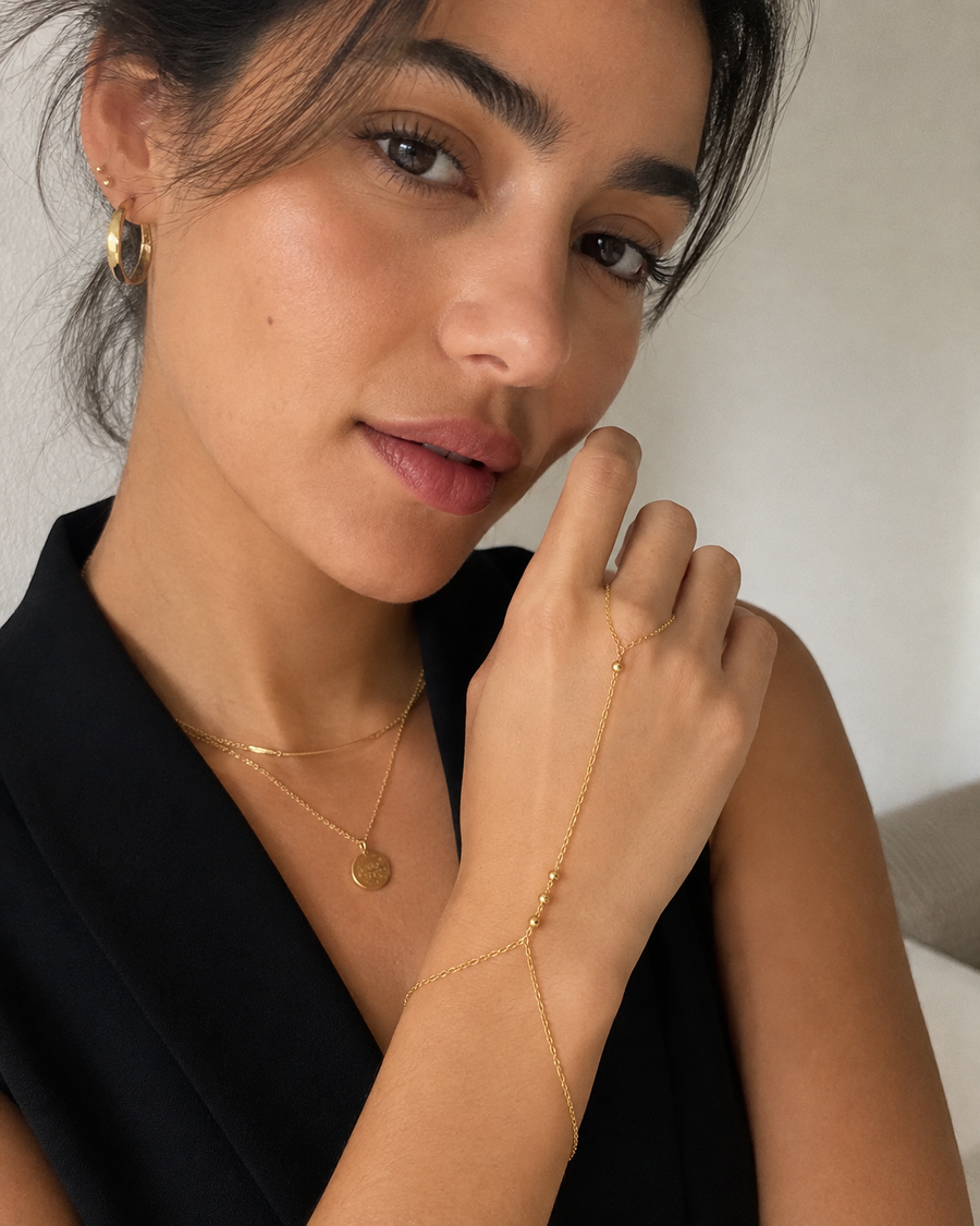 14K Gold Aria Hand Chain