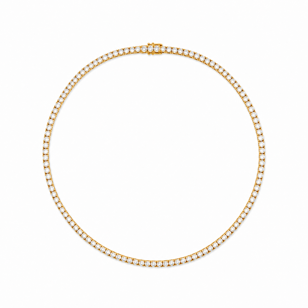 14K Gold Lumi Tennis Necklace