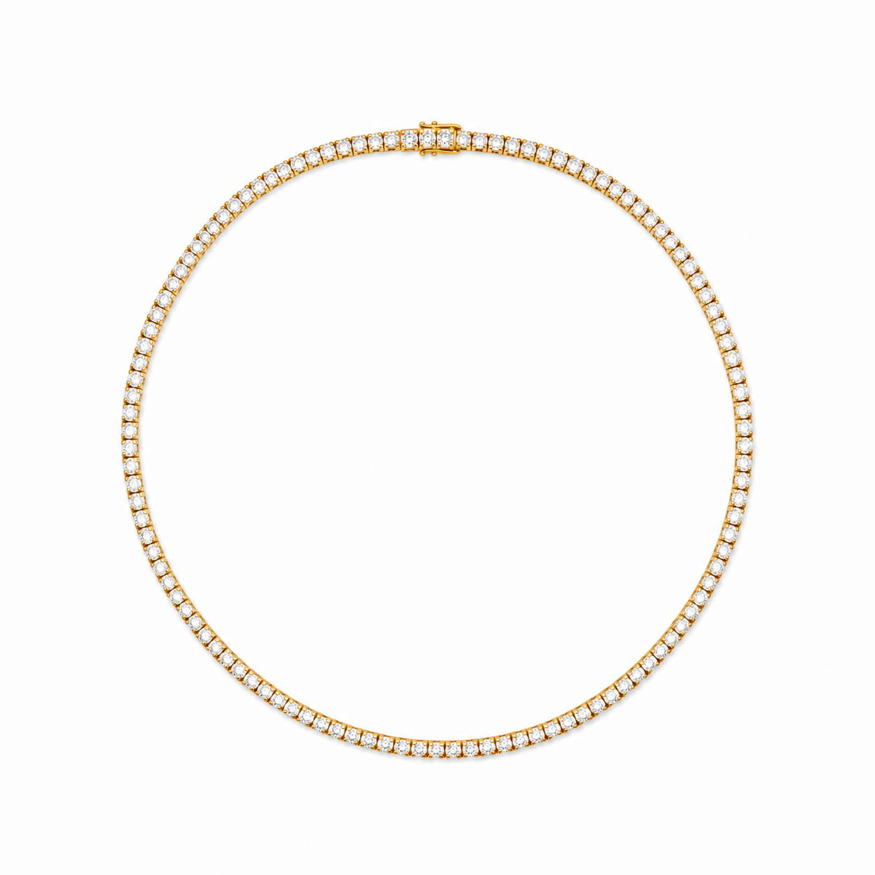 14K Gold Lumi Tennis Necklace